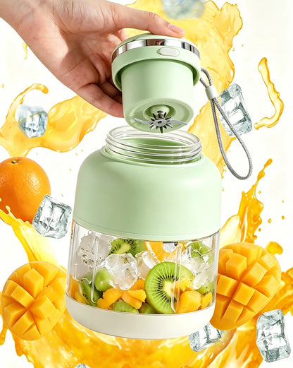 Experience Ultimate Convenience with Our Portable Cordless Handheld Blender - 24Oz BPA-Free Vessel, Leakproof Lid, and USB-C Rechargeable for Smoothies On-the-Go!