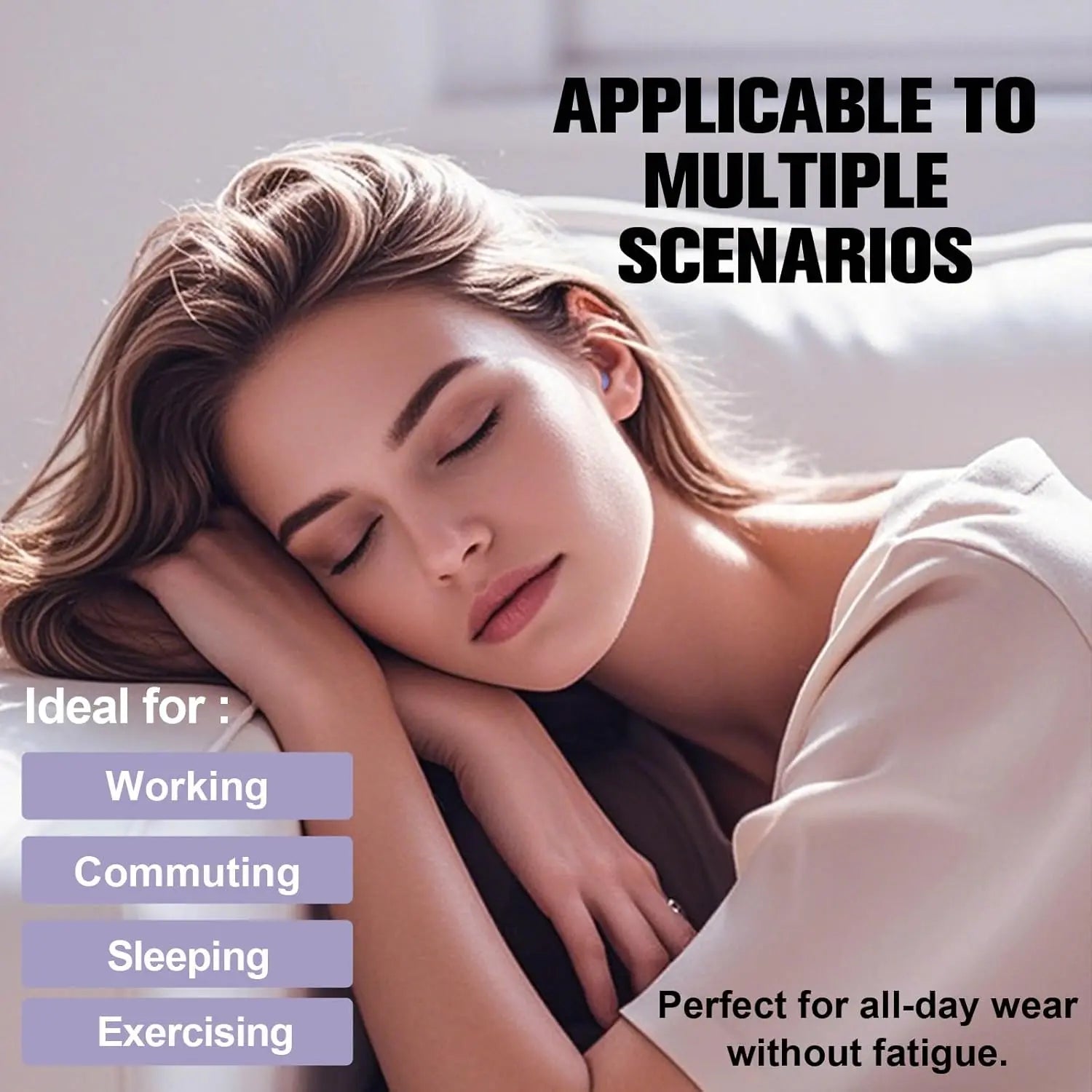 Xmenha Mini Invisible Small Bluetooth Earbuds Sleeping for Small Ears Low Profile Tiny Hidden Discreet Smallest In-Ear Earbuds for Work Sleeping Commuting Sport Audiobooks