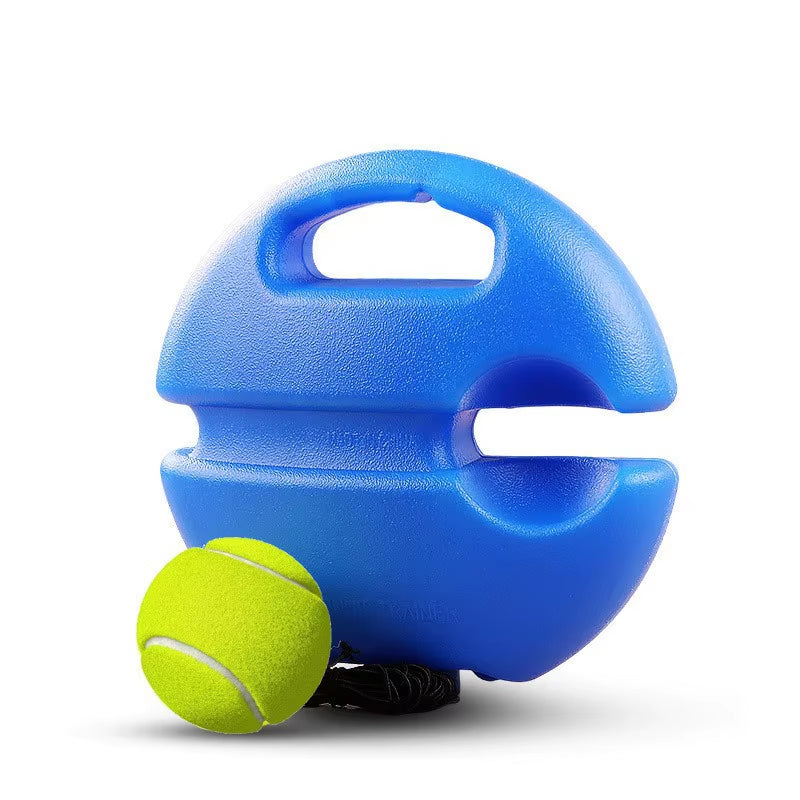 Elevate Your Game with the Heavy Duty Tennis Training Aids Base - Elastic Rope Ball Rebound Trainer for Solo Practice