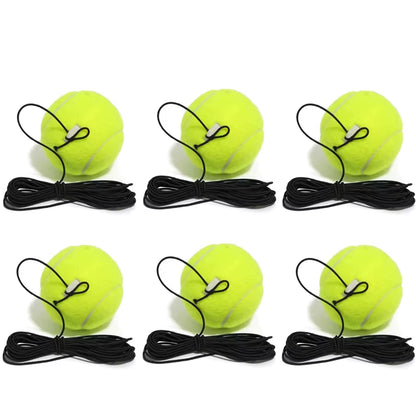 Elevate Your Game with the Heavy Duty Tennis Training Aids Base - Elastic Rope Ball Rebound Trainer for Solo Practice