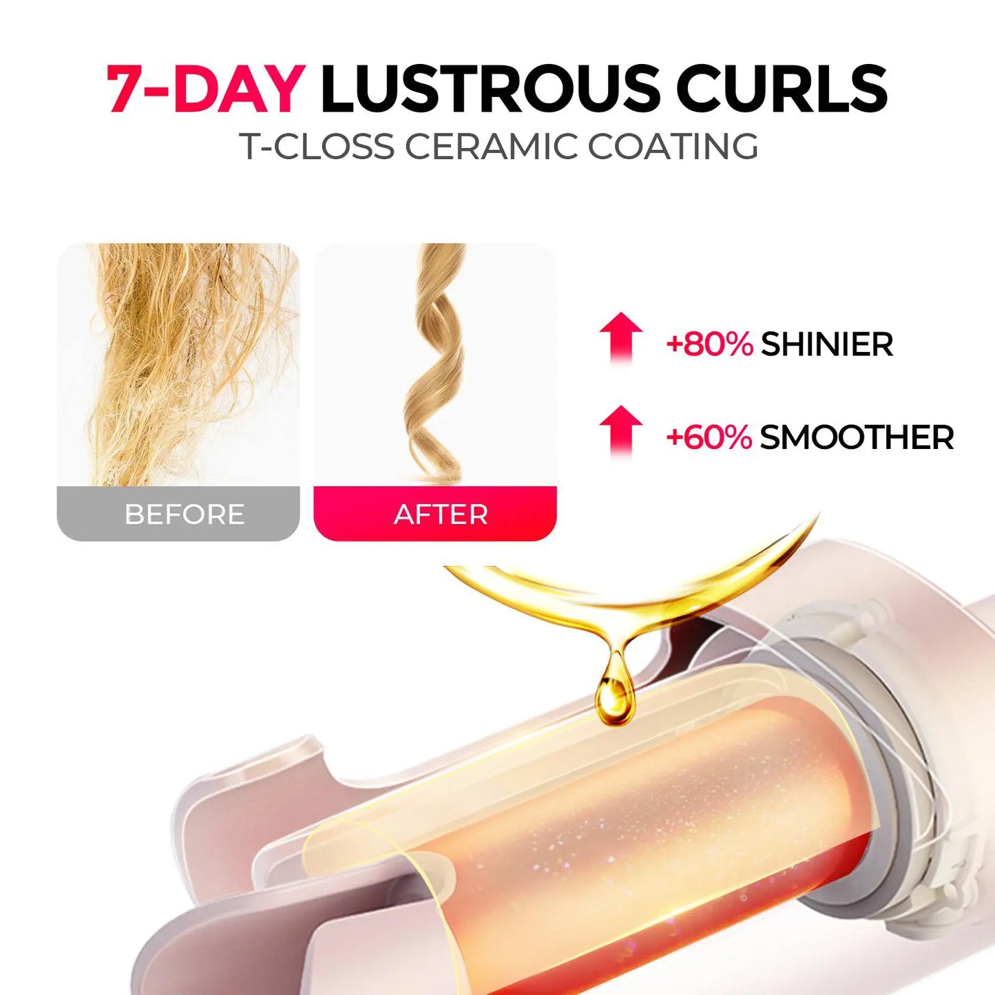 Transform Your Hair with the TYMO CURLPRO - The Ultimate Automatic Curling Iron for Effortless Curls and Waves