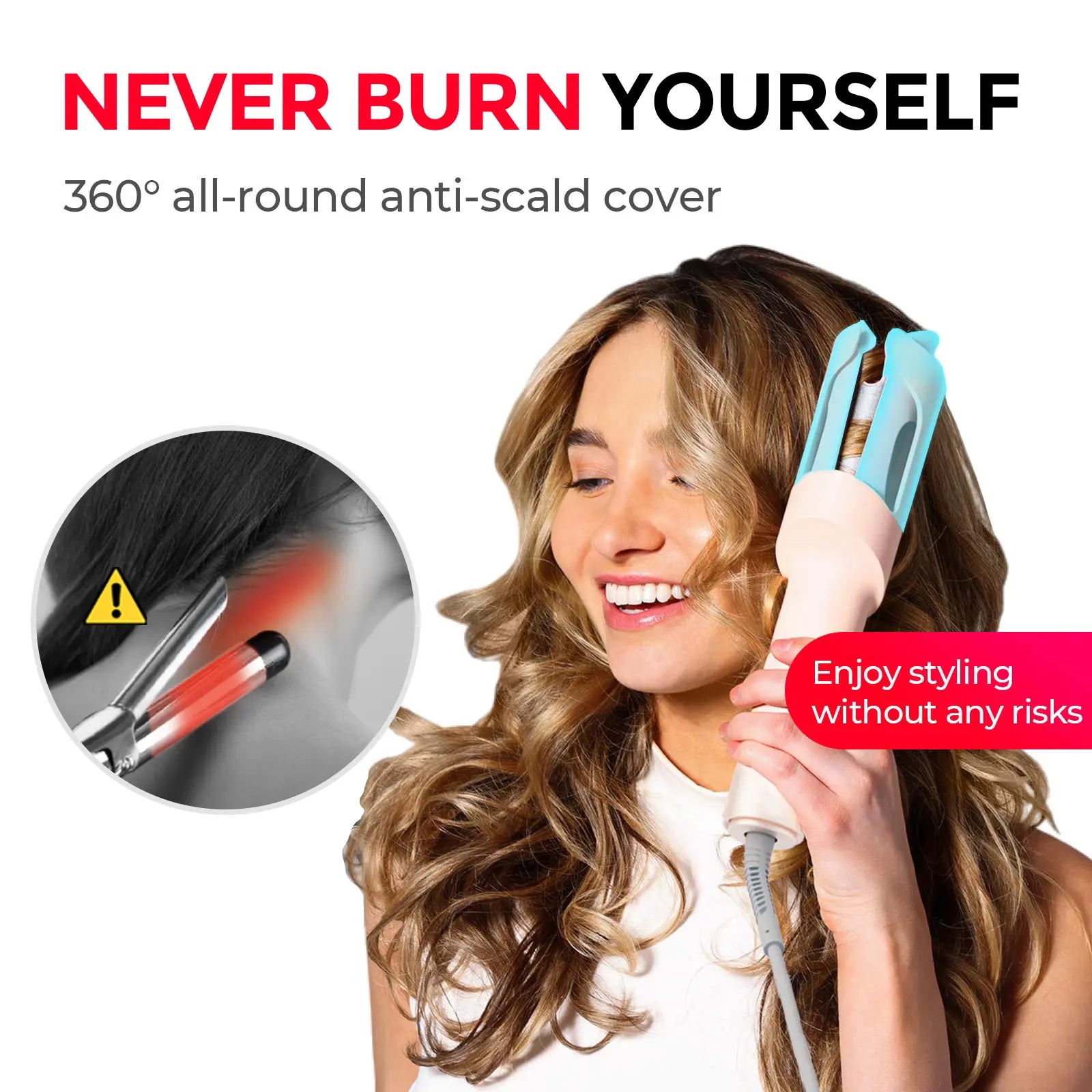 Transform Your Hair with the TYMO CURLPRO - The Ultimate Automatic Curling Iron for Effortless Curls and Waves