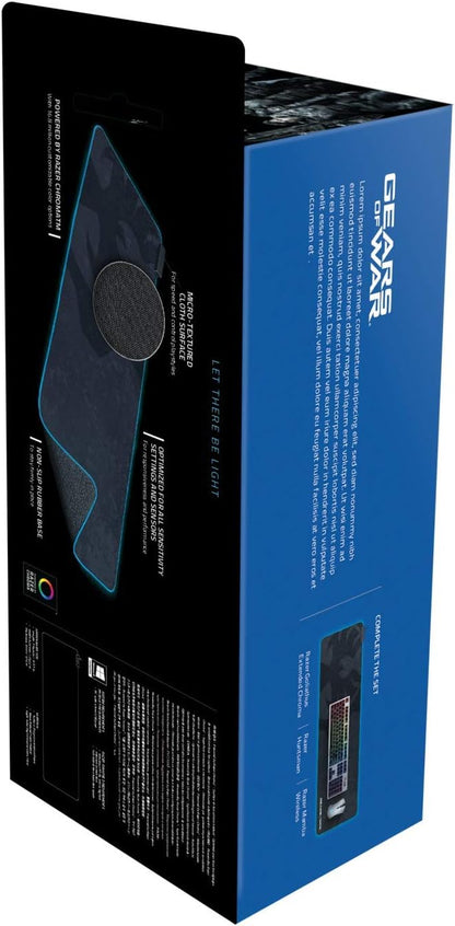 Elevate Your Gaming Experience with the Razer Goliathus Extended Chroma RGB Mouse Pad - Gears of War 5 Edition, Featuring Customizable Lighting and Non-Slip Rubber Base!