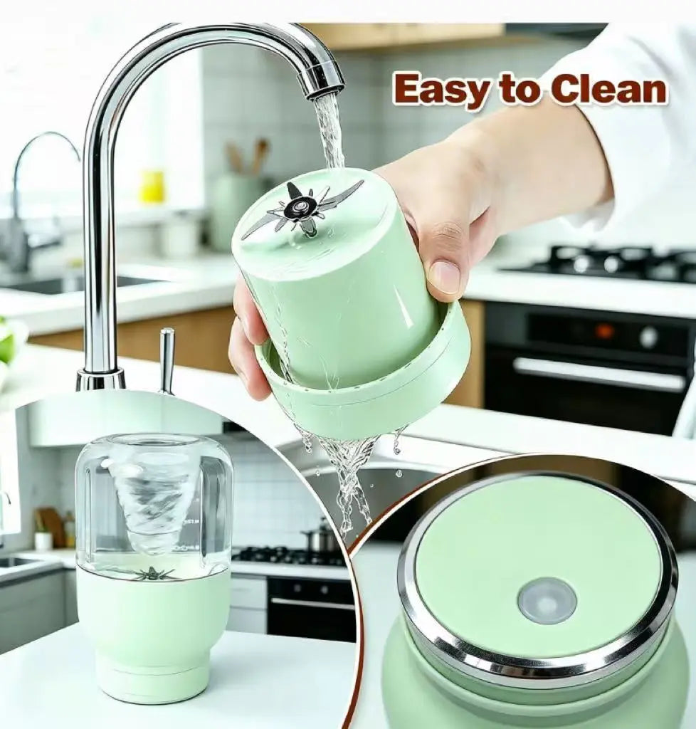 Experience Ultimate Convenience with Our Portable Cordless Handheld Blender - 24Oz BPA-Free Vessel, Leakproof Lid, and USB-C Rechargeable for Smoothies On-the-Go!