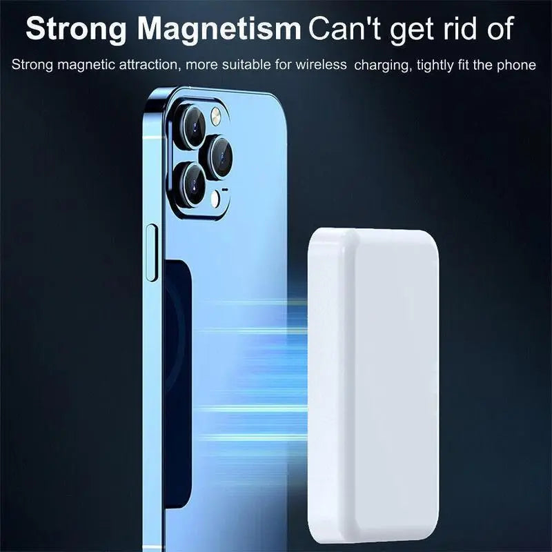 Revolutionary 5000mAh Magnetic Power Bank for iPhone 12-17 Series - Ultimate Portable Wireless Charger with MagSafe Compatibility