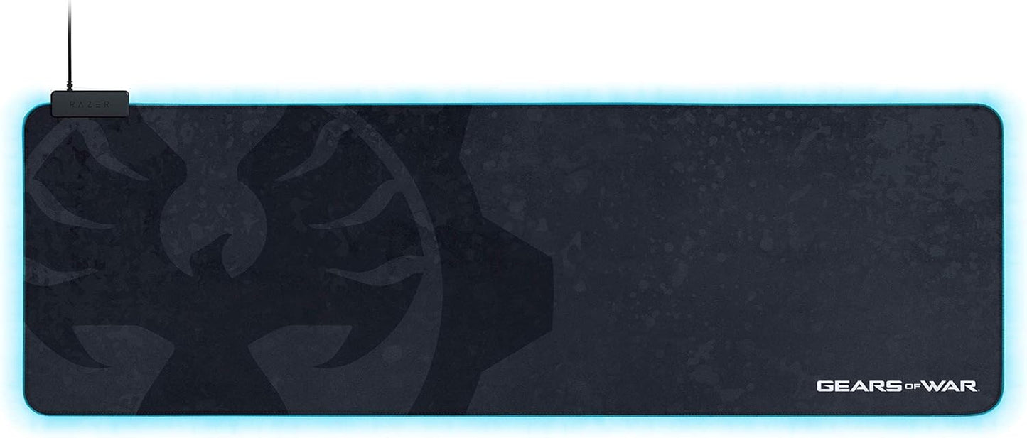 Elevate Your Gaming Experience with the Razer Goliathus Extended Chroma RGB Mouse Pad - Gears of War 5 Edition, Featuring Customizable Lighting and Non-Slip Rubber Base!
