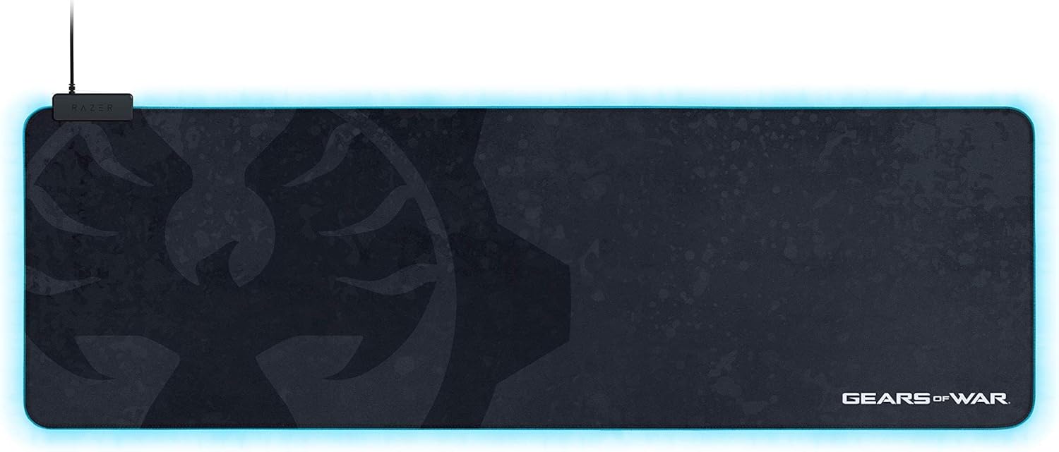 Elevate Your Gaming Experience with the Razer Goliathus Extended Chroma RGB Mouse Pad - Gears of War 5 Edition, Featuring Customizable Lighting and Non-Slip Rubber Base!
