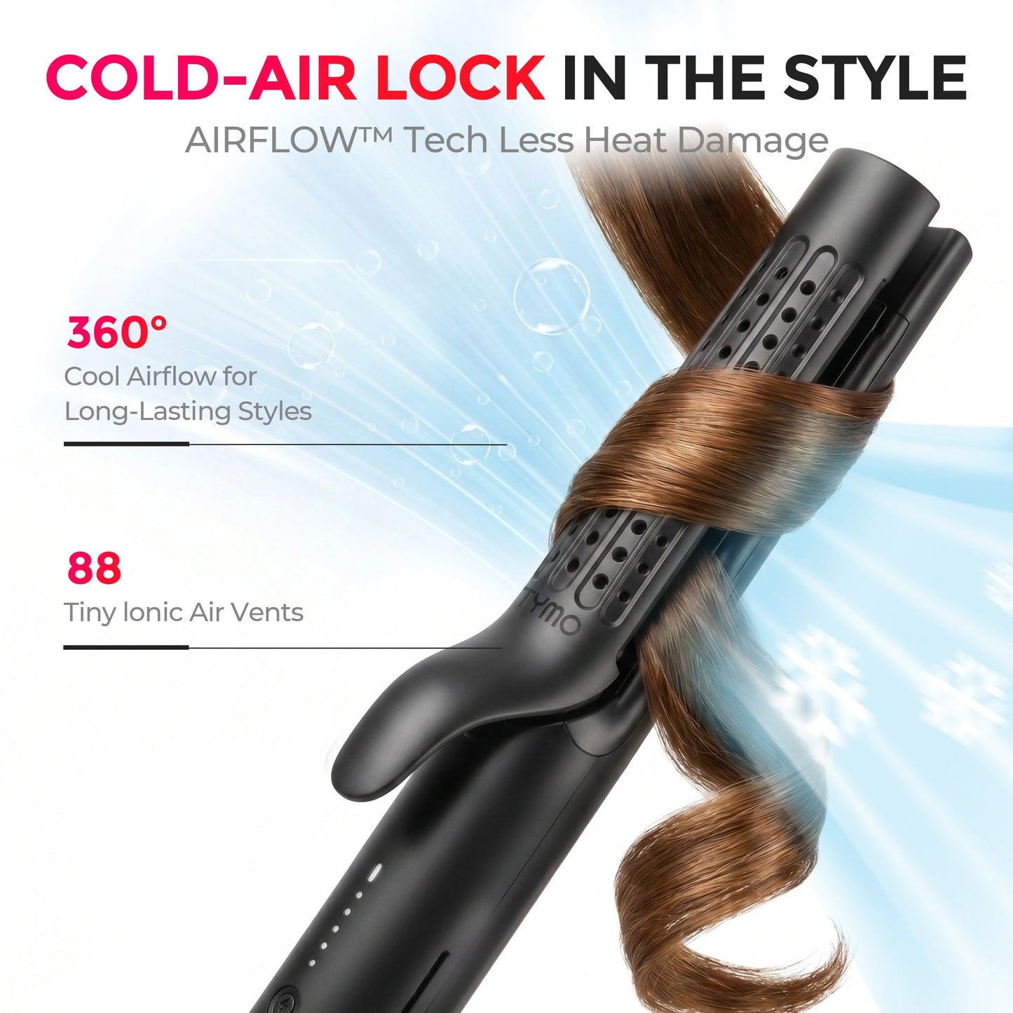Transform Your Hair with the TYMO AIRFLOW 2-in-1 Curler and Straightener