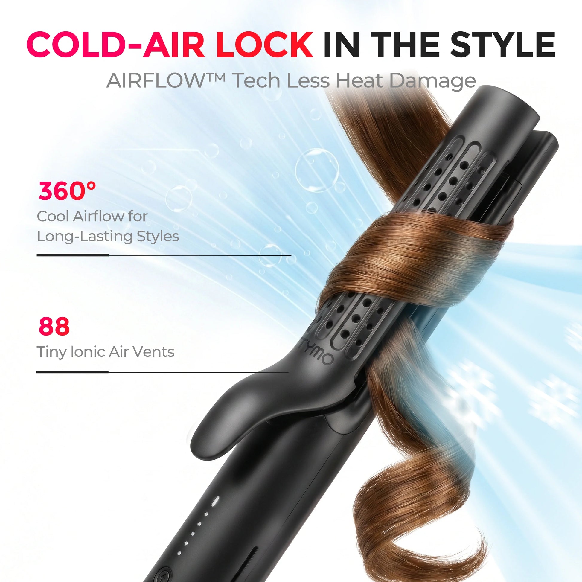 Transform Your Hair with the TYMO AIRFLOW 2-in-1 Curler and Straightener