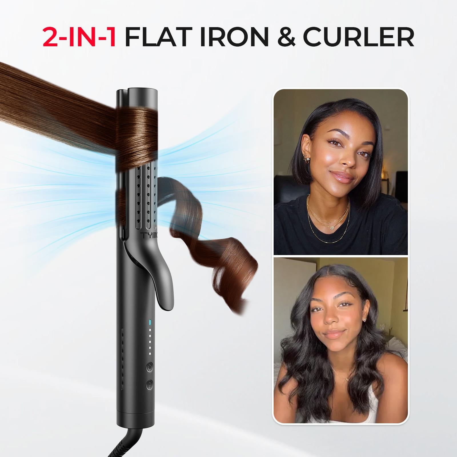 Transform Your Hair with the TYMO AIRFLOW 2-in-1 Curler and Straightener