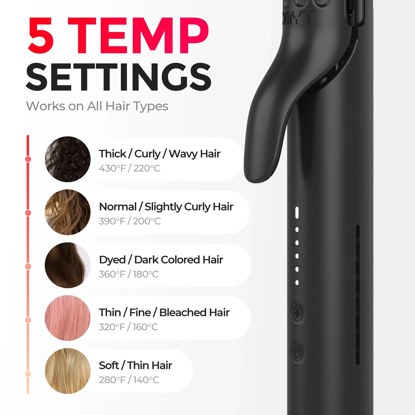 Transform Your Hair with the TYMO AIRFLOW 2-in-1 Curler and Straightener