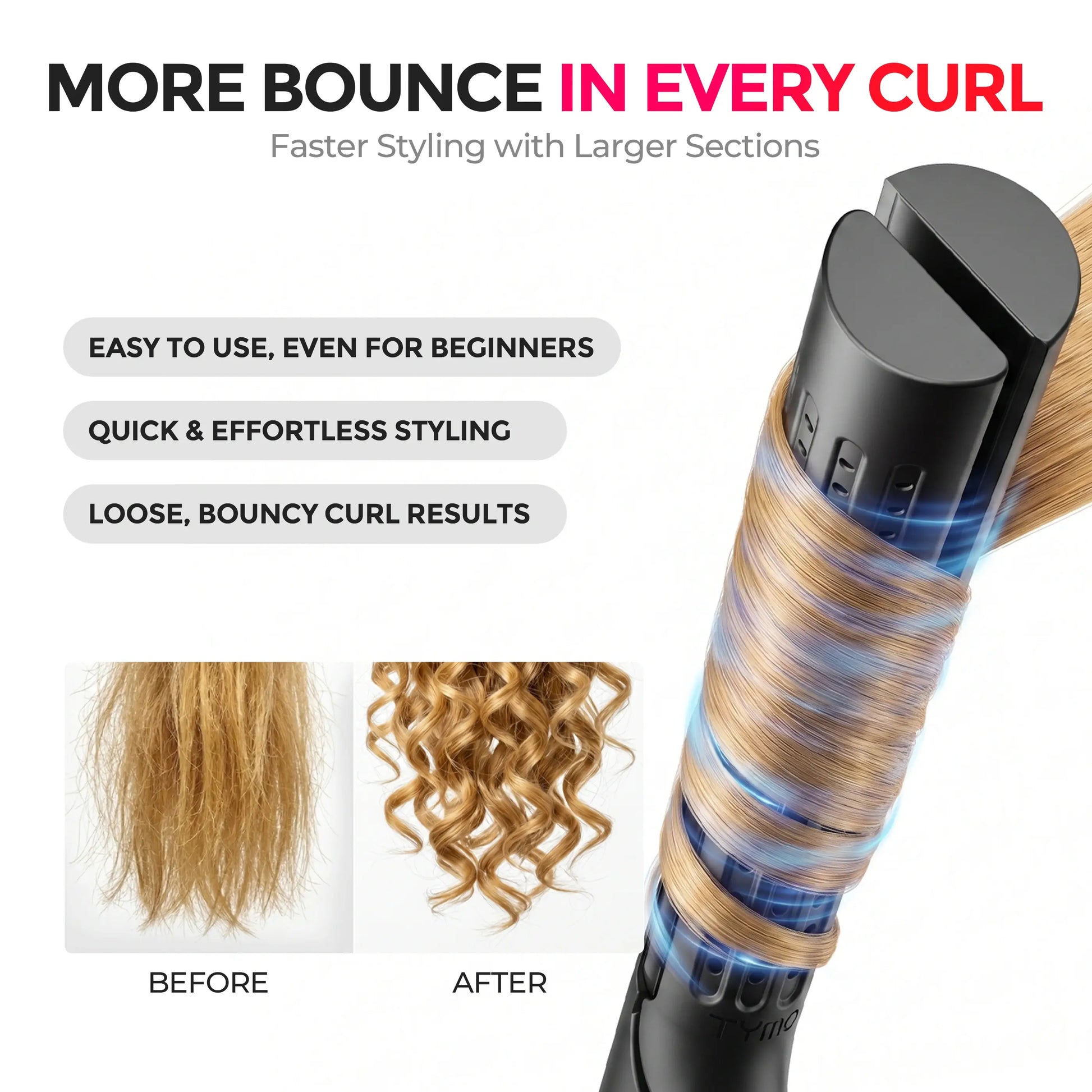 Transform Your Hair with the TYMO AIRFLOW 2-in-1 Curler and Straightener