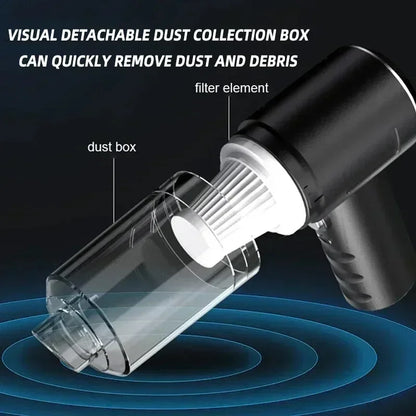 Powerful and Portable 120W Handheld Wireless Car Vacuum Cleaner - Perfect for Home and Auto Cleaning!
