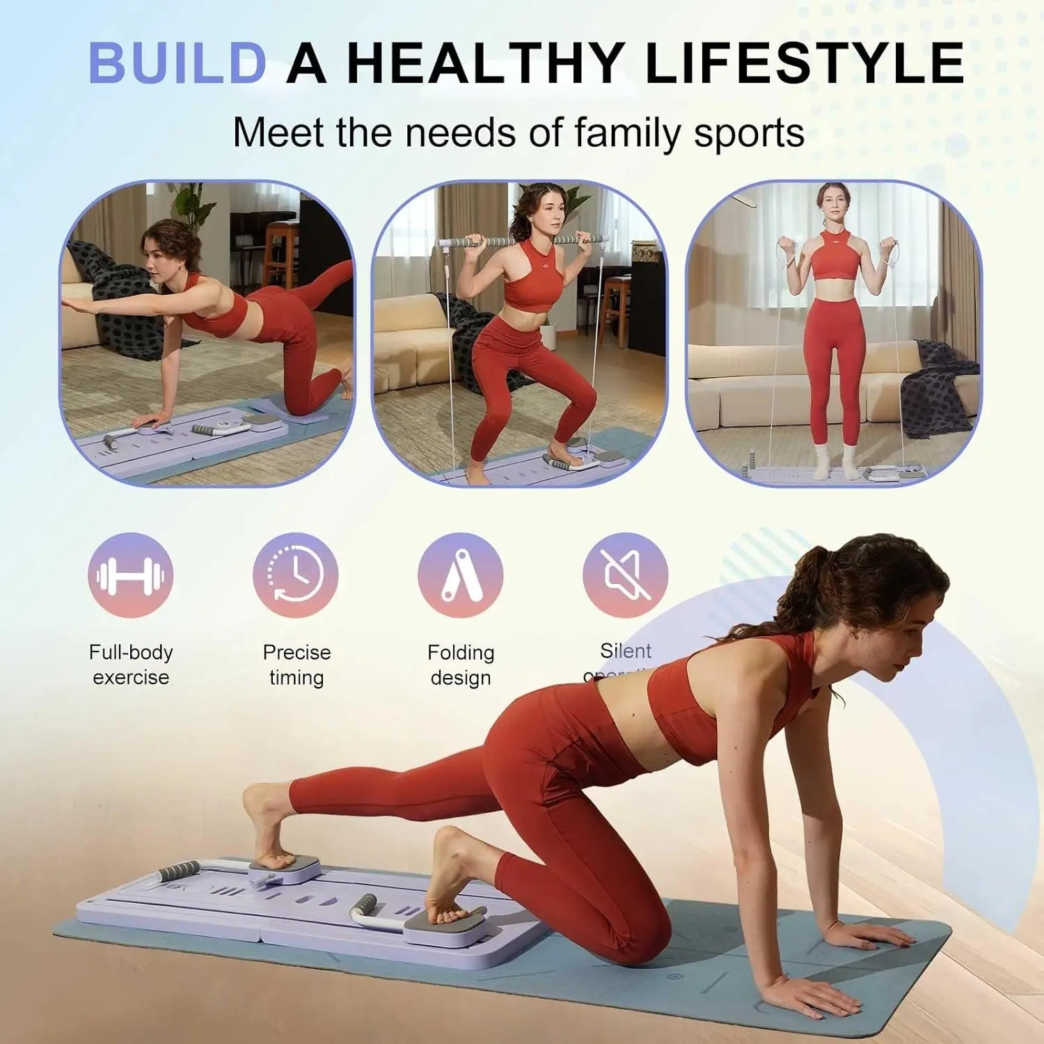 Transform Your Core Workout with the Multifunctional Fitness Board - Ultimate Pilates Reformer & Abdominal Trainer