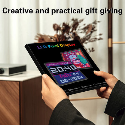 Transform Your Space with the LED Pixel Display: A 64x64 RGB Programmable Panel with Bluetooth Control for Creative Art and Fun!