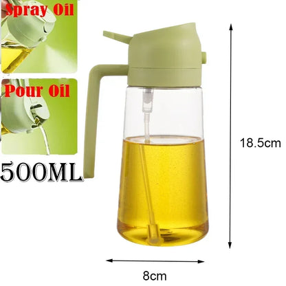 Transform Your Cooking Experience with the 2-in-1 Oil Spray Bottle - Perfect for Oil, Vinegar, and Soy Sauce!