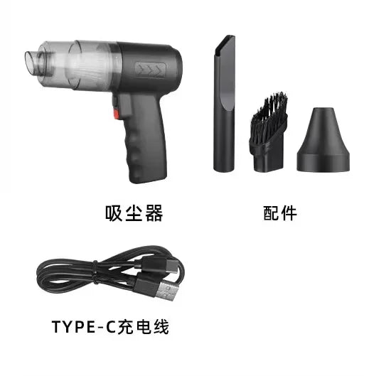 Powerful and Portable 120W Handheld Wireless Car Vacuum Cleaner - Perfect for Home and Auto Cleaning!