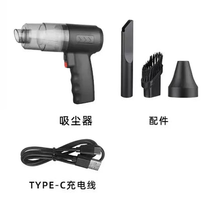 Powerful and Portable 120W Handheld Wireless Car Vacuum Cleaner - Perfect for Home and Auto Cleaning!