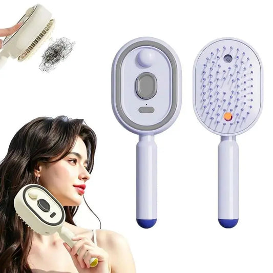 Revolutionary 2-in-1 Straightening Hair Comb - Portable, Wireless, and USB Rechargeable for Effortless Styling Anywhere!