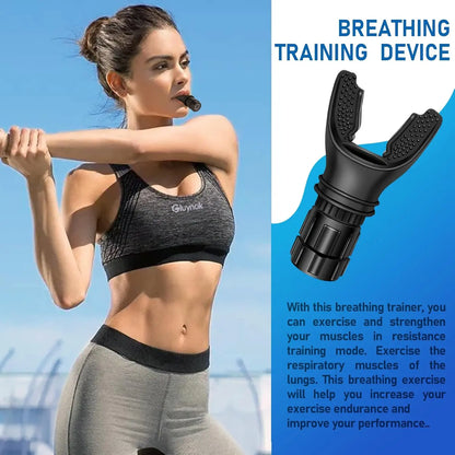 Breathing Exercise Tool for Lungs, Portable Adjustable Resistance Lung Exerciser, Lung Capacity Abdominal Breathing Trainer, Fitness Trainer Accessories for Gym Workout Use