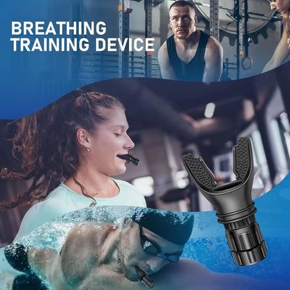 Breathing Exercise Tool for Lungs, Portable Adjustable Resistance Lung Exerciser, Lung Capacity Abdominal Breathing Trainer, Fitness Trainer Accessories for Gym Workout Use