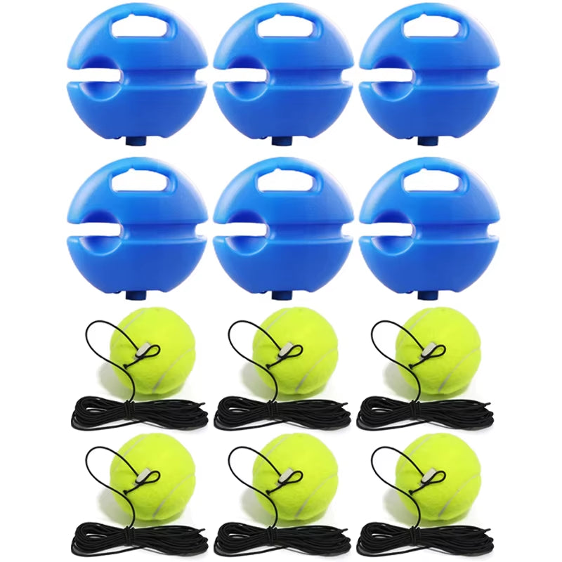 Elevate Your Game with the Heavy Duty Tennis Training Aids Base - Elastic Rope Ball Rebound Trainer for Solo Practice