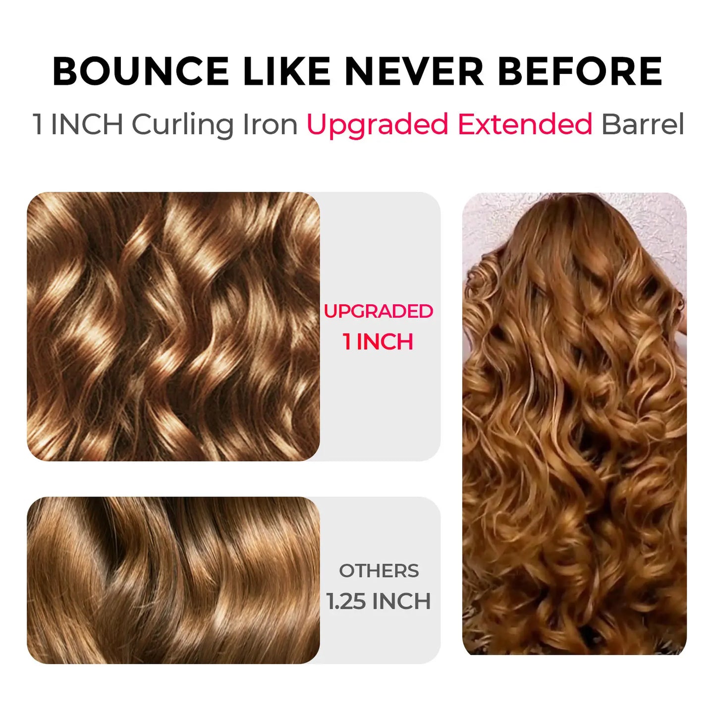 Transform Your Hair with the TYMO CURLPRO Plus - Upgraded Automatic Rotating 1-Inch Ceramic Curling Iron for Effortless Beachy Waves and Flawless Curls