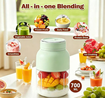 Experience Ultimate Convenience with Our Portable Cordless Handheld Blender - 24Oz BPA-Free Vessel, Leakproof Lid, and USB-C Rechargeable for Smoothies On-the-Go!