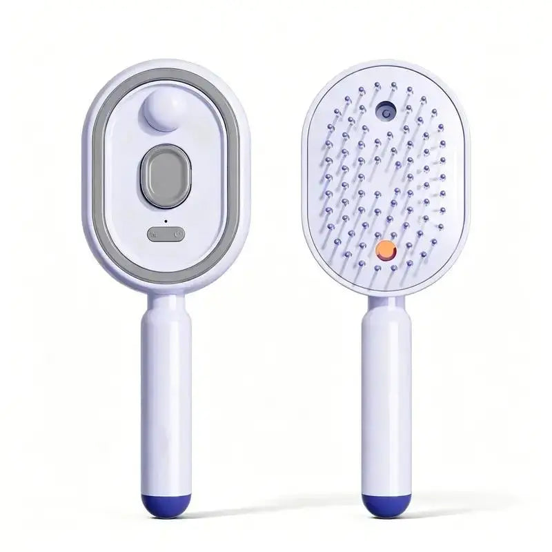 Revolutionary 2-in-1 Straightening Hair Comb - Portable, Wireless, and USB Rechargeable for Effortless Styling Anywhere!