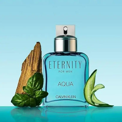 Calvin Klein Eternity Aqua Eau De Toilette for Men - A Refreshing Woody Cologne with Invigorating Notes of Cucumber, Sage, and Sandalwood for All-Day Freshness