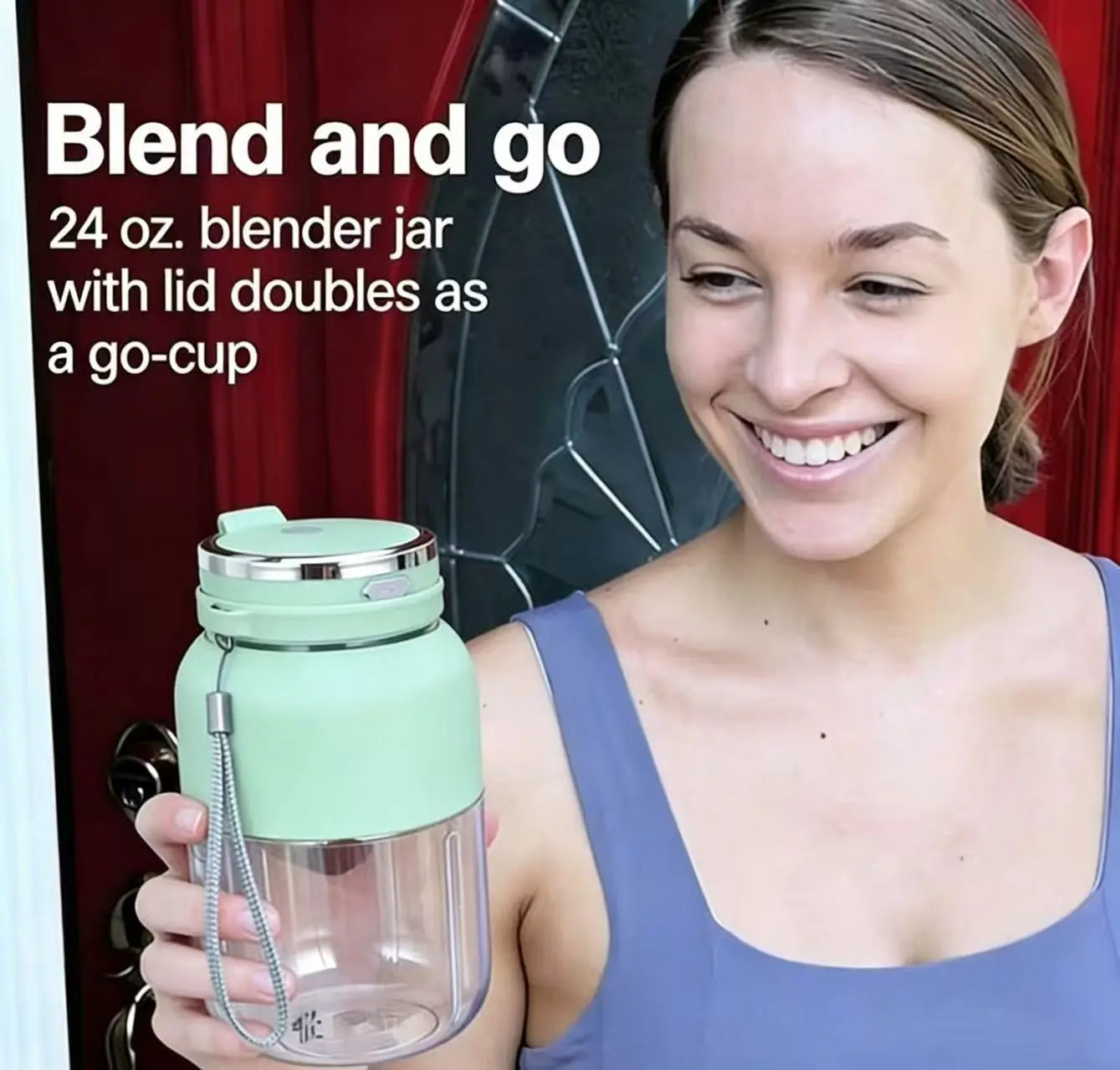 Experience Ultimate Convenience with Our Portable Cordless Handheld Blender - 24Oz BPA-Free Vessel, Leakproof Lid, and USB-C Rechargeable for Smoothies On-the-Go!