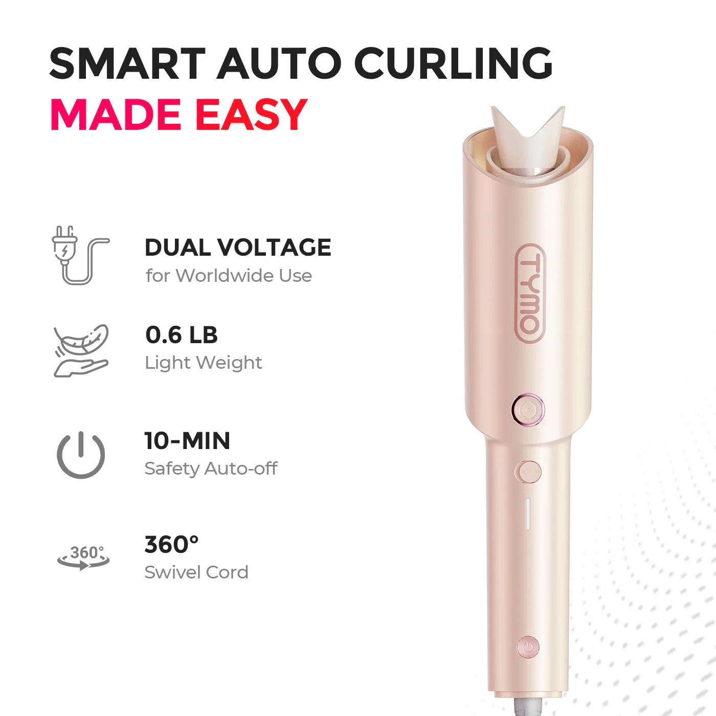 Effortless Curls in Minutes with the TYMO CURLPRO Automatic Curling Iron